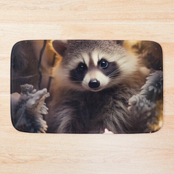 Item preview, Christmas Raccoon With Lights designed and sold by haroulita.