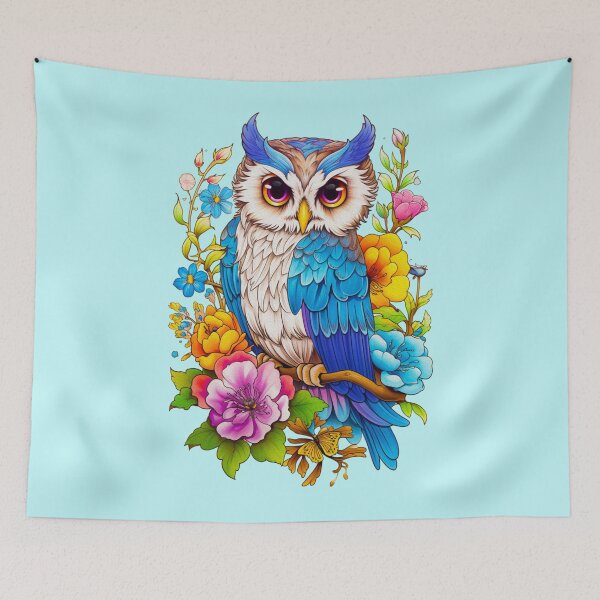 Item preview, Cute Colorful Owl designed and sold by ZenEvoke.