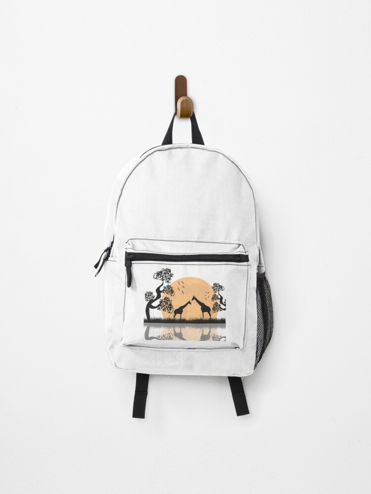 Thumbnail 1 of 3, Backpack, Giraffe designed and sold by JoeCollection.
