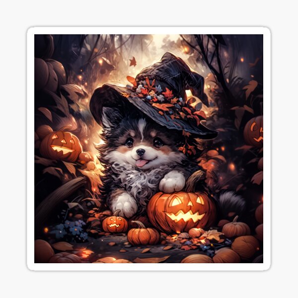 Halloween Puppy Sticker