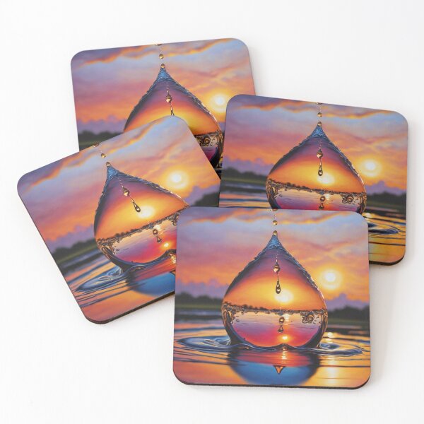 Item preview, Large Water Droplet at Sunrise  designed and sold by shutterrudder.