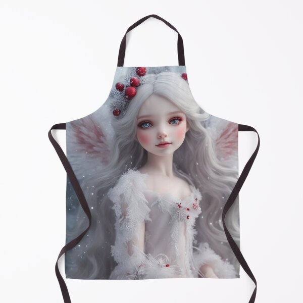 Item preview, Winter white angel with red designed and sold by WaryTales.
