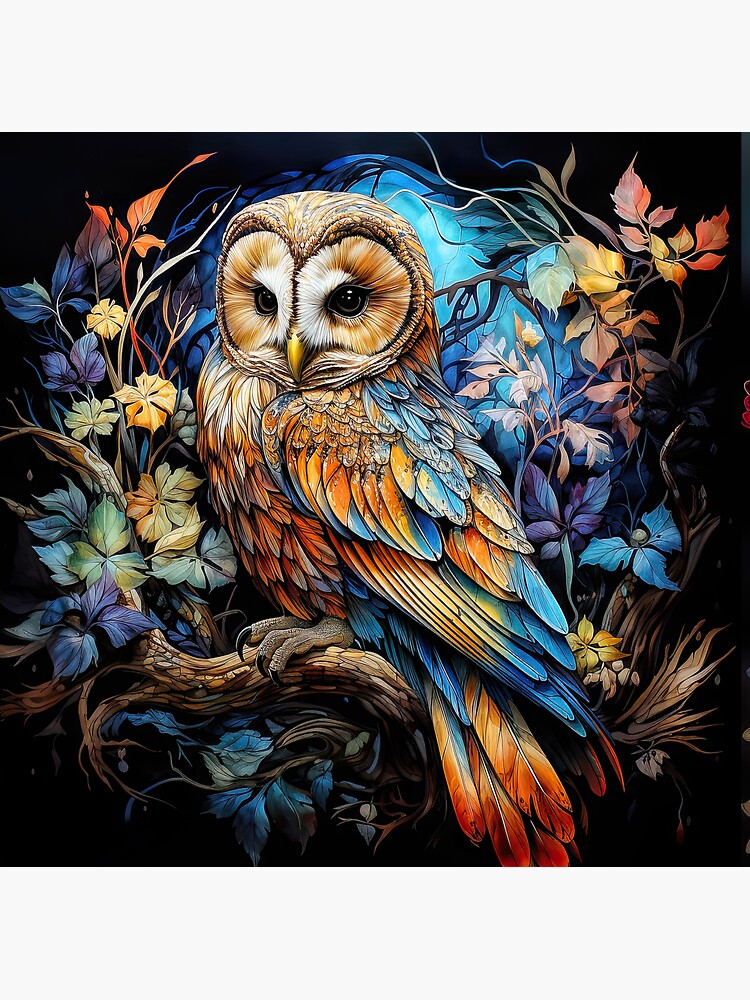 Fantasy Barn Owl Sticker For Sale By Brian Tarr Redbubble