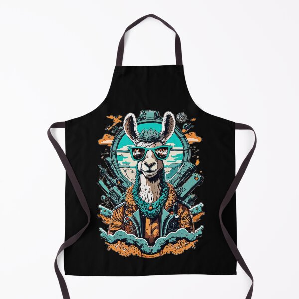 Item preview, cyberpunk llama designed and sold by mrtraz.