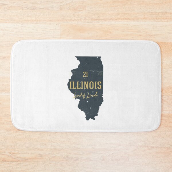 Item preview, American state map. Illinois. Land of Lincoln designed and sold by dk-design85.