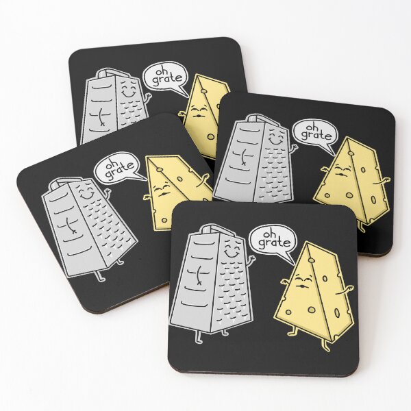 Item preview, Oh Grate Cheese & Grater Cute Food Humor designed and sold by DOODL.