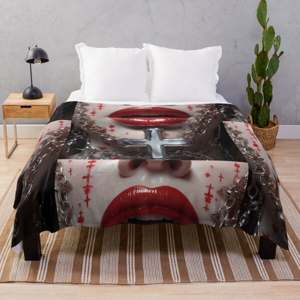 Item preview, Vampire red mouth and cross designed and sold by MiddleKlin.