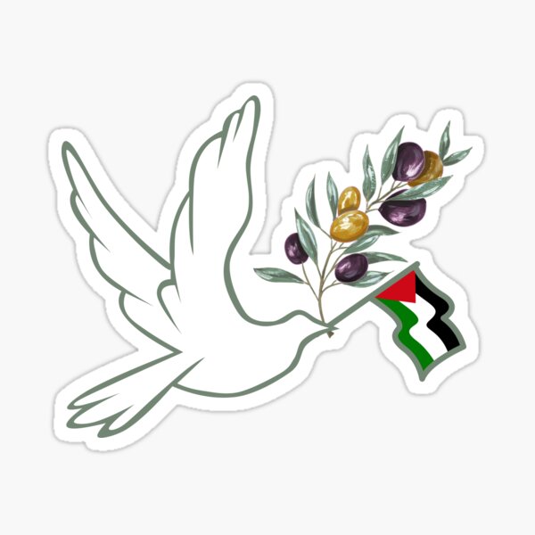 Palestinian Flag & Dome of the Rock Stamp Sticker – WATAN