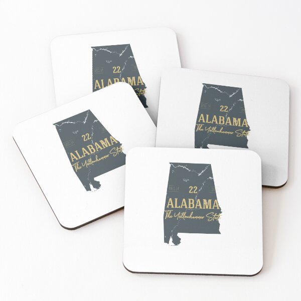 Item preview, American state map. Alabama. The Yellowhammer State designed and sold by dk-design85.