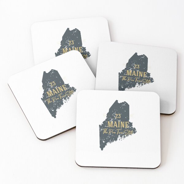 Item preview, American state map. Maine. The Pine Tree State designed and sold by dk-design85.