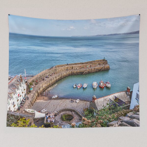 Item preview, Clovelly Harbour, From Above, Devon, England designed and sold by Paul Thompson Photography.
