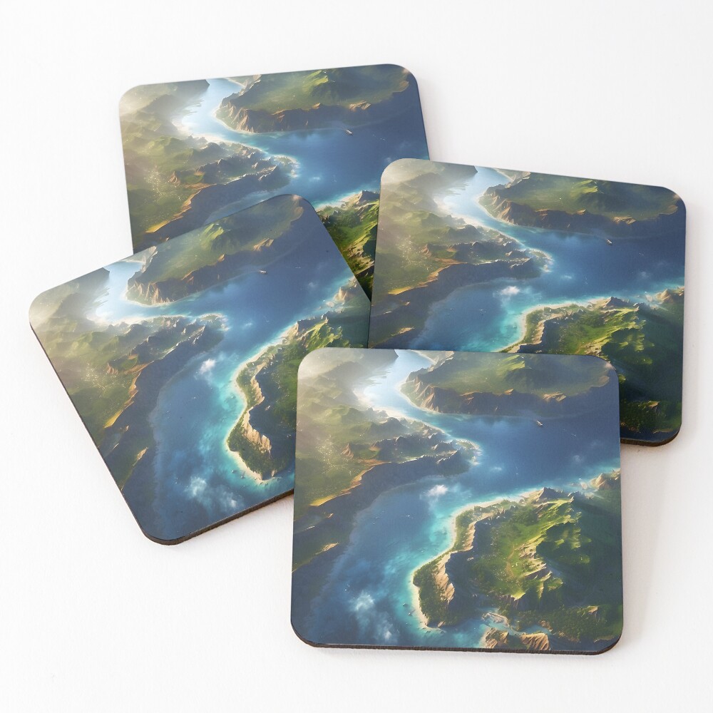 Item preview, Coasters (Set of 4) designed and sold by ROKANDESIGNART.