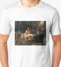 Vintage John William Waterhouse - Lady of Shalott 1888 Fine Art Unisex T-Shirt
