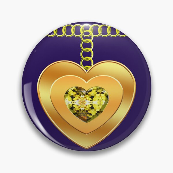 Item preview, gold heart medal designed and sold by NAGNE.
