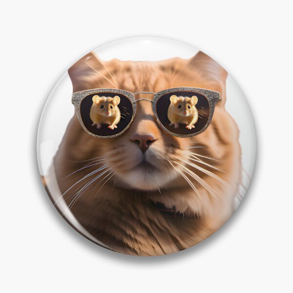 Item preview, Cat secretly spying on the mouse designed and sold by aiARToftheWORLD.