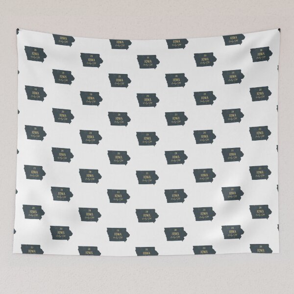Item preview, American state map. Iowa. Hawkeye State designed and sold by dk-design85.