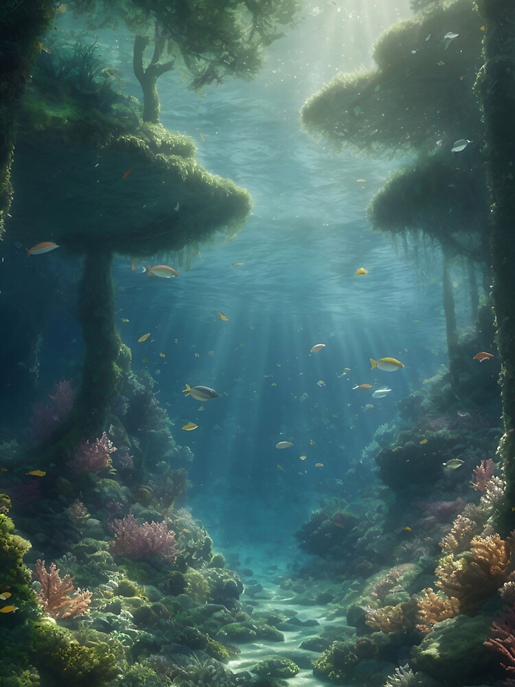 Thumbnail 4 of 4, iPhone Case, Underwater Forest designed and sold by ROKANDESIGNART.