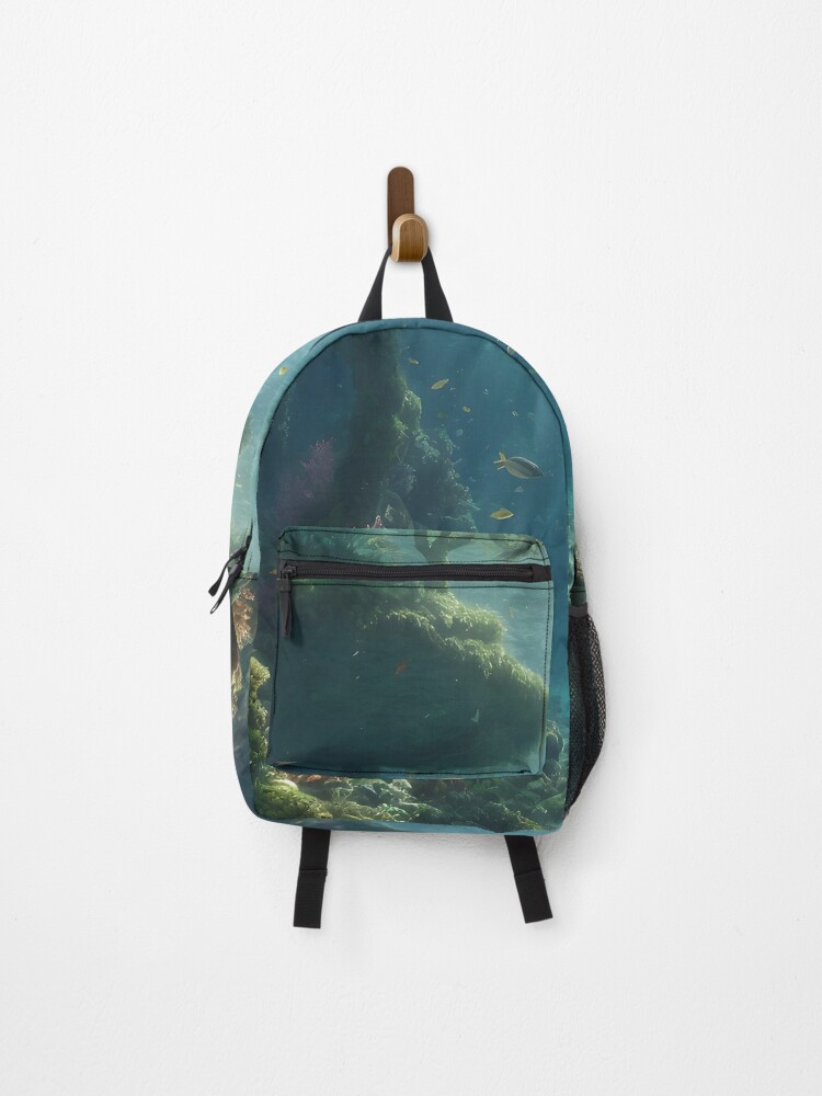 Thumbnail 1 of 3, Backpack, Underwater Forest designed and sold by ROKANDESIGNART.
