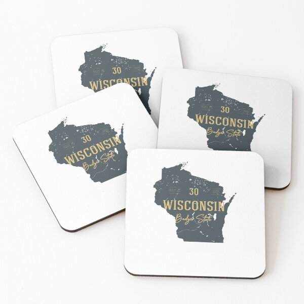 Item preview, American state map. Wisconsin. Badger State designed and sold by dk-design85.