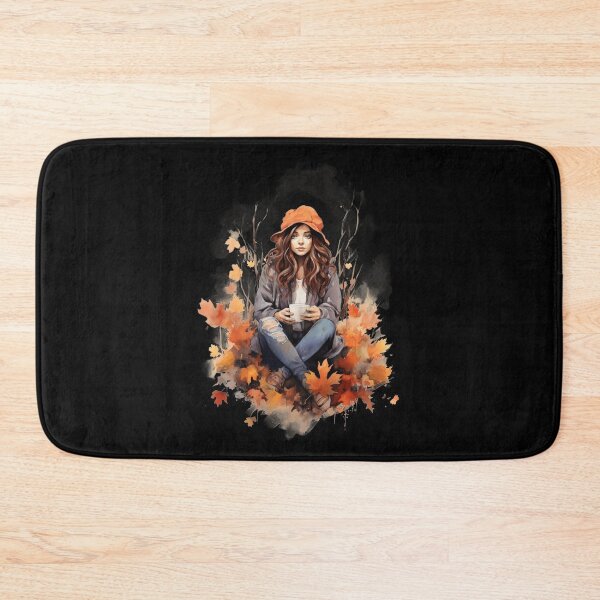Item preview, Beautiful Autumn Girl with Coffee designed and sold by AnnaMDesign.