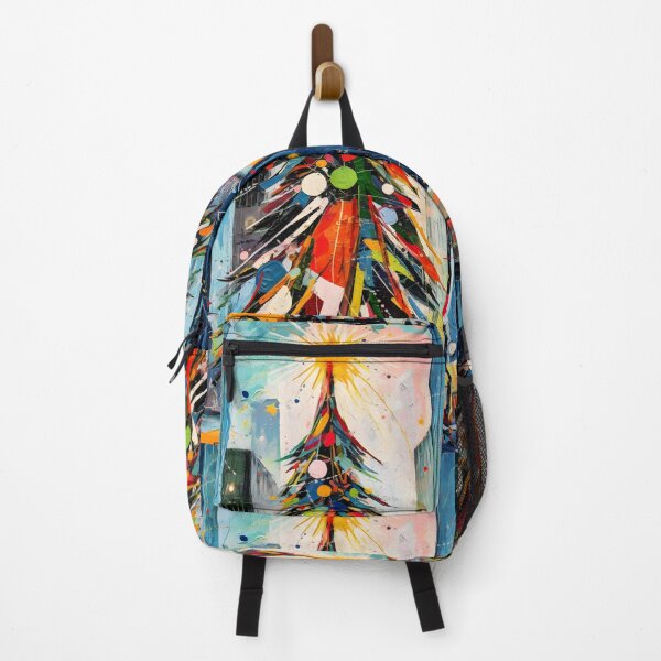 Item preview, Eclectic New York Elegance- Christmas Tree Triad in Fauvist, Cubist, and Primitivist Flair designed and sold by OlfactoART Studio.