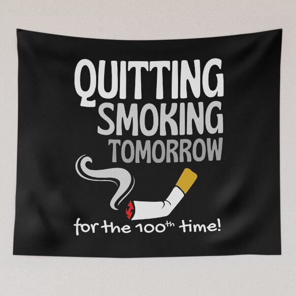 Item preview, Funny Sacastic Smoker Quit Cigarette Nicotine Addiction Quit Smoking Motivation Support Group Meeting designed and sold by BunBuntheDog-.