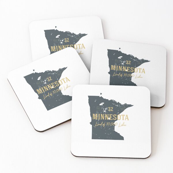 Item preview, American state map. Minnesota. Land of 10,000 Lakes designed and sold by dk-design85.