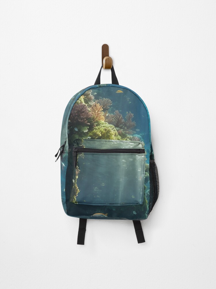 Thumbnail 1 of 3, Backpack, Underwater Forest designed and sold by ROKANDESIGNART.
