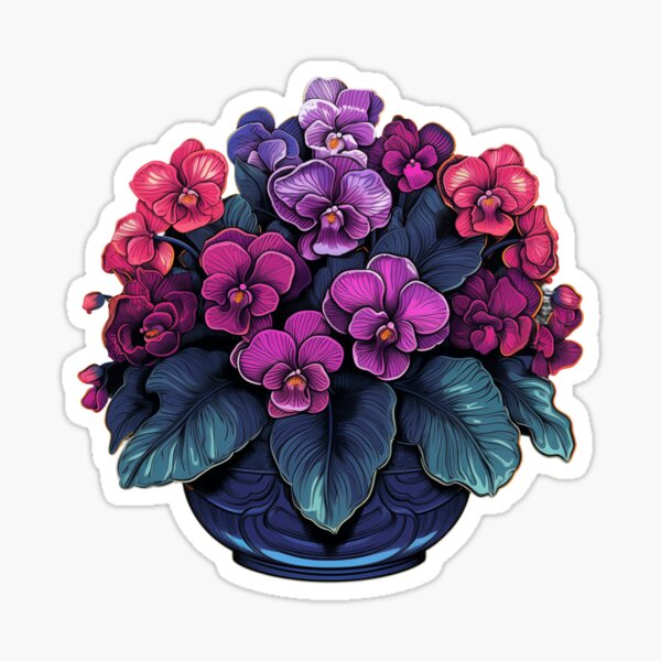 African Violet Stickers for Sale Redbubble