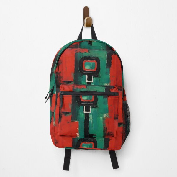 Item preview, The Key to Resolution- Fauvist Interpretation in Striking Black, Red, and Green Hues designed and sold by OlfactoART Studio.