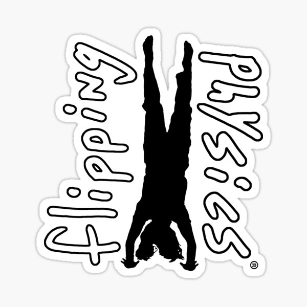 Flipping Physics Logo - Black Sticker