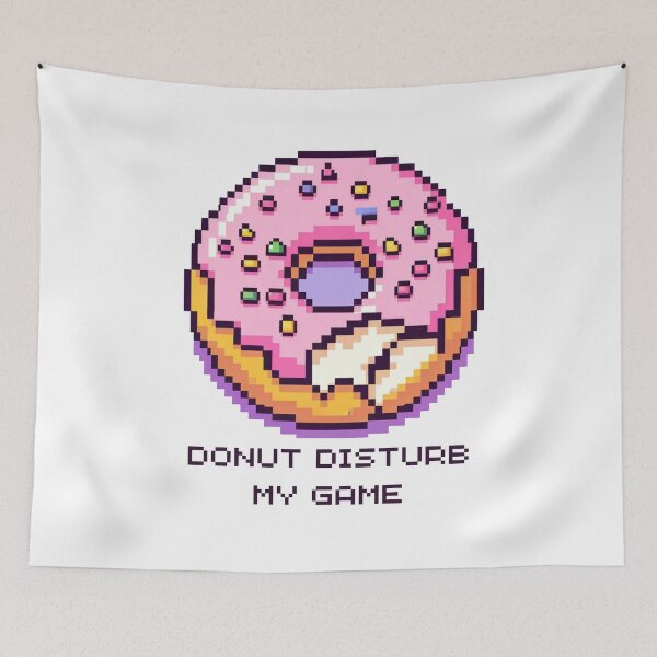 Item preview, Donut Disturb My Game - Pixelated Gamer Treat designed and sold by PixelPunkster.