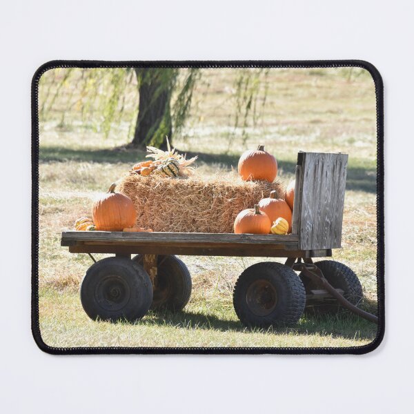 Item preview, Pumpkins and Straw Bale on Wagon Scene designed and sold by SEEphotos7171.