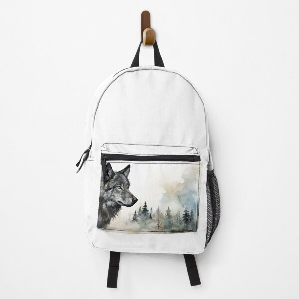 Item preview, Misty boreal watercolor wolf designed and sold by etherElric.