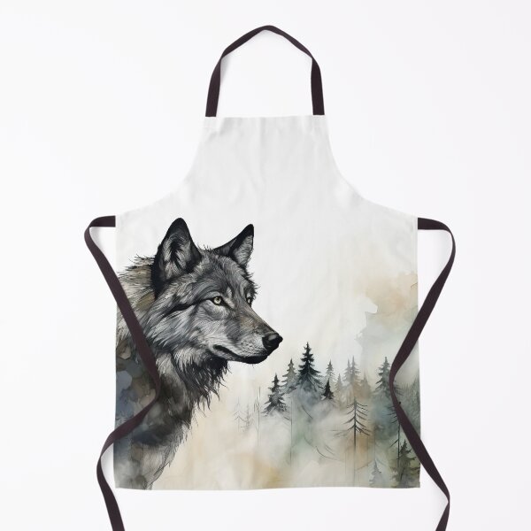 Item preview, Misty boreal watercolor wolf designed and sold by etherElric.
