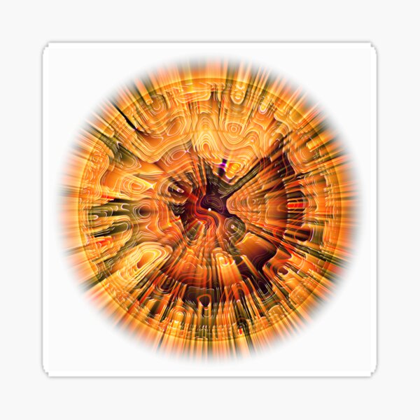 Celestial Orange Sticker