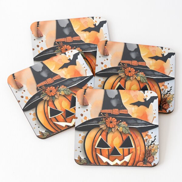 Item preview, Grinning Pumpkin Witch - A Whimsical Halloween Delight designed and sold by puravidavisions.