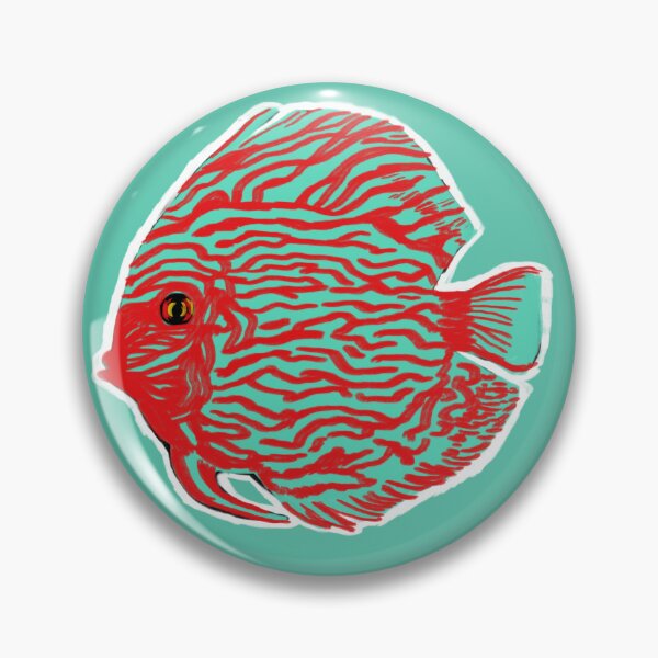 Item preview, Blue Turquoise Discus Symphysodon designed and sold by oldgermanowl.