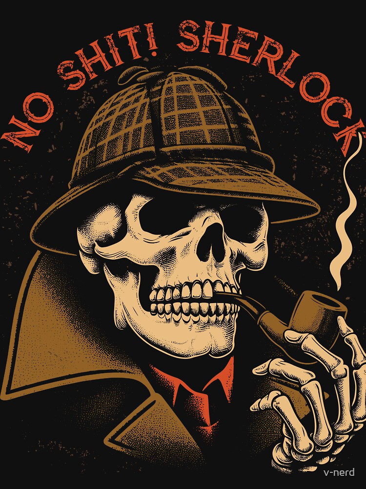 Thumbnail 7 of 7, Essential T-Shirt, No Kidding Sherlock designed and sold by v-nerd.