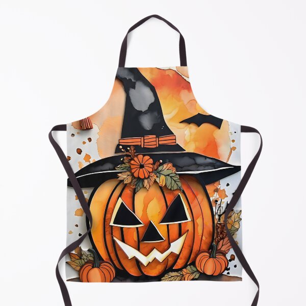 Item preview, Grinning Pumpkin Witch - A Whimsical Halloween Delight designed and sold by puravidavisions.
