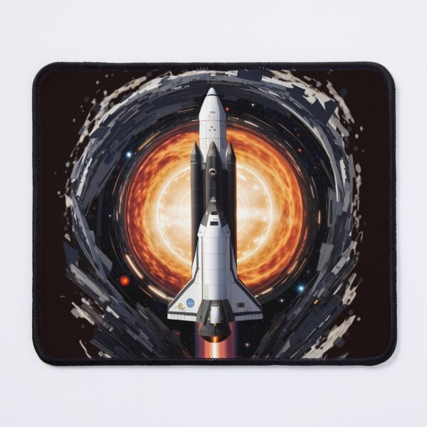 Item preview, Space shuttle coming through a Blackhall   designed and sold by NaturalDream.