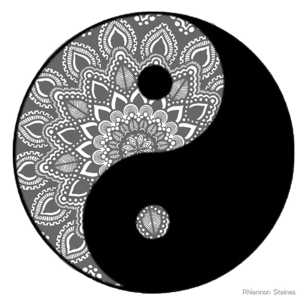 Download Yin Yang Mandala By Rhiannon Staines Redbubble