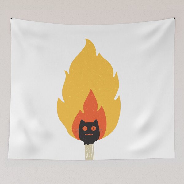 Item preview, Dreaming of Destruction, Dreaming of Cat, Cat Fire designed and sold by Tonsala.