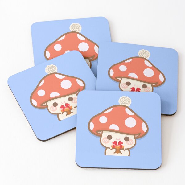 Item preview, Cartoon Mushroom Christmas Gift designed and sold by cutecozynook.
