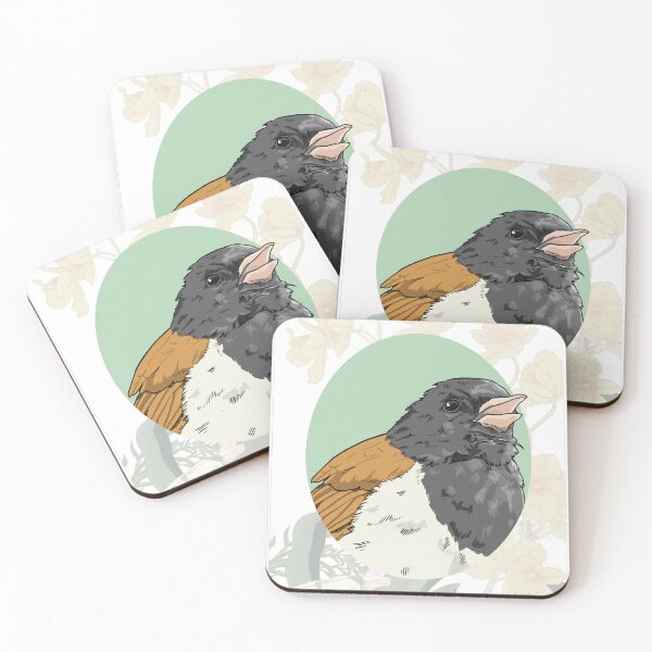 Item preview, Dark-eyed Junco Portrait designed and sold by UrsulaRodgers.
