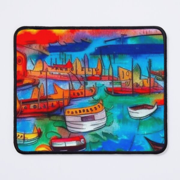 Item preview, Boats on river designed and sold by George Hutton Hunter.