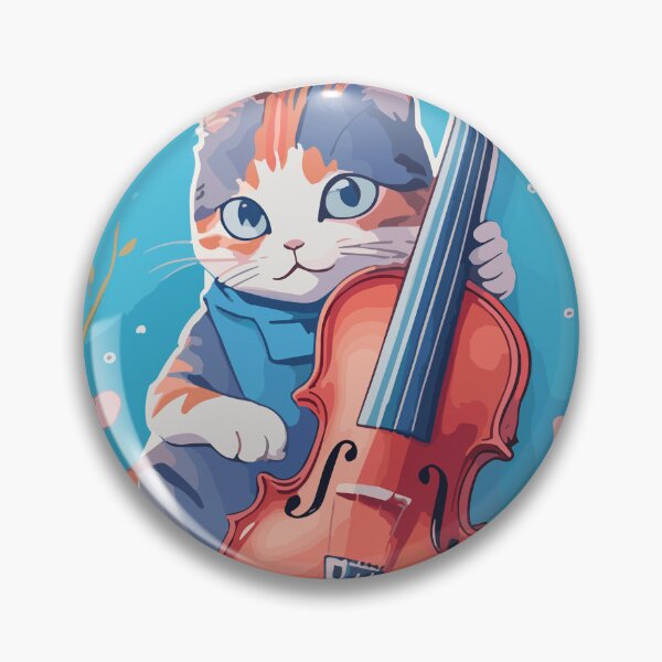 Artikelvorschau, Lustige bunte Katze mit Gitarre entworfen und verkauft von TRIO-STORE.