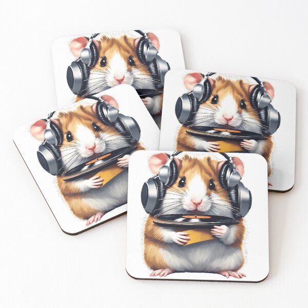 Item preview,  DJ hamster designed and sold by StyleSketch.