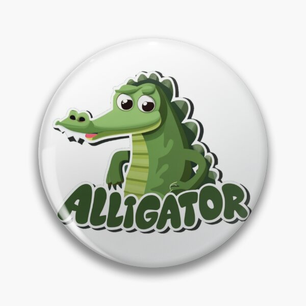 Item preview, Vector Art Cartoon Alligator Green designed and sold by FenwickDesign99.
