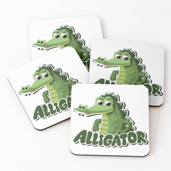 Item preview, Vector Art Cartoon Alligator Green designed and sold by FenwickDesign99.